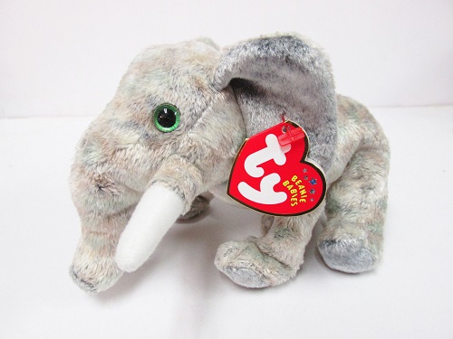 Pounds, the Elephant <BR>TY Beanie Baby<BR>(Click on picture-FULL DETAILS)